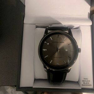 Geoffrey Beene Leather band day dial watch